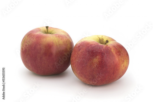 Fresh red apple isolated on white. With clipping path