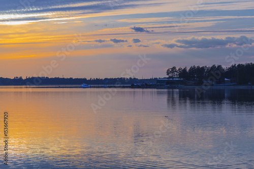 Spring sunset over the Gulf of Berd © Starover Sibiriak