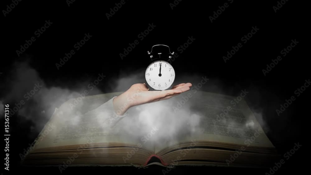 Learning time. Watch from the book is time for study Stock Video ...