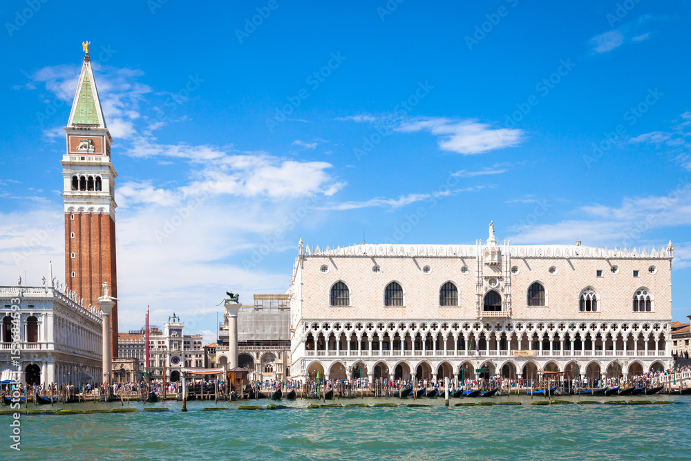 VENICE, ITALY - JUNE 27, 2016: San Marco area full of turists