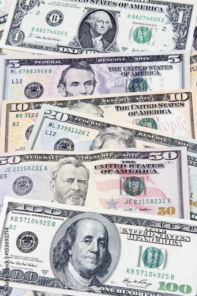 Fototapeta premium American banknotes