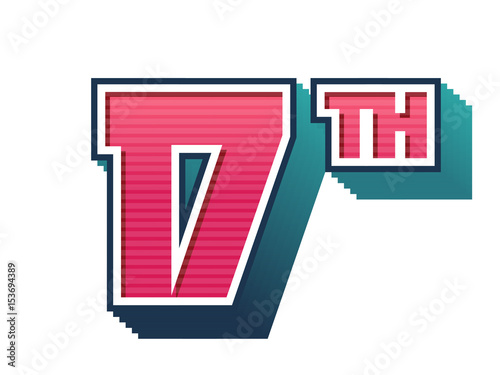 17th celebration event number for poster or invitation