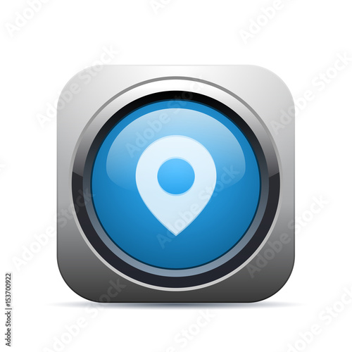 Square Push-Button - Vector