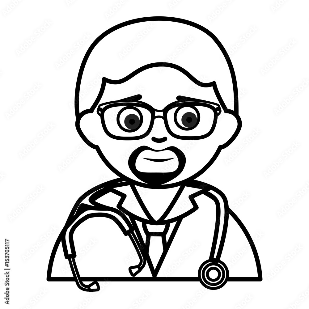 Male doctor avatar character vector illustration design Male doctor avatar character vector illustration design