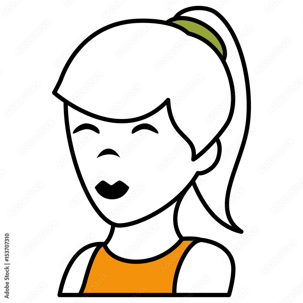 beautiful and young woman character vector illustration design beautiful and young woman character vector illustration design