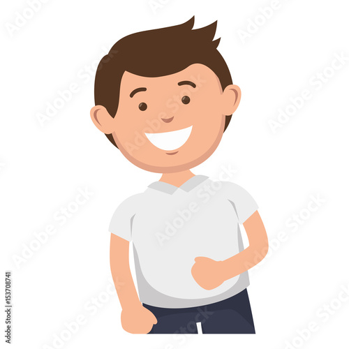 young man avatar character vector illustration design