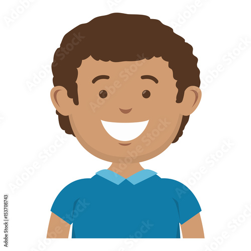 young man avatar character vector illustration design