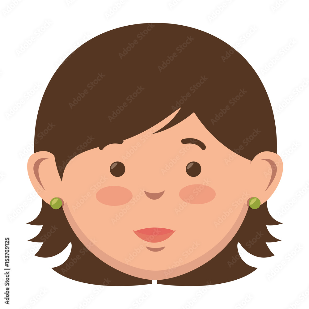 beautiful and young woman character vector illustration design