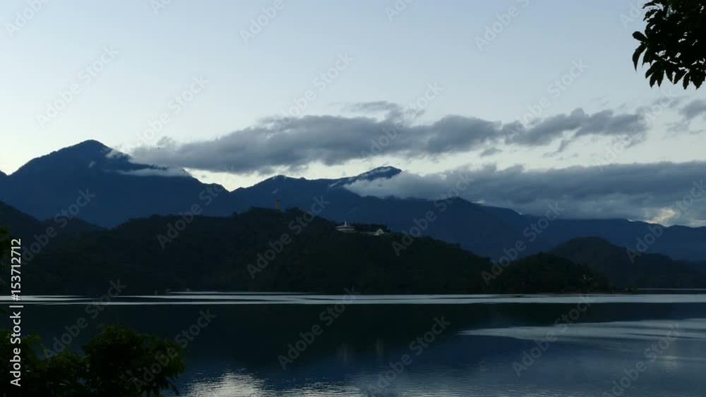 Clouds over the mountains near the Sun Moon Lake Clouds over the mountains near the Sun Moon Lake