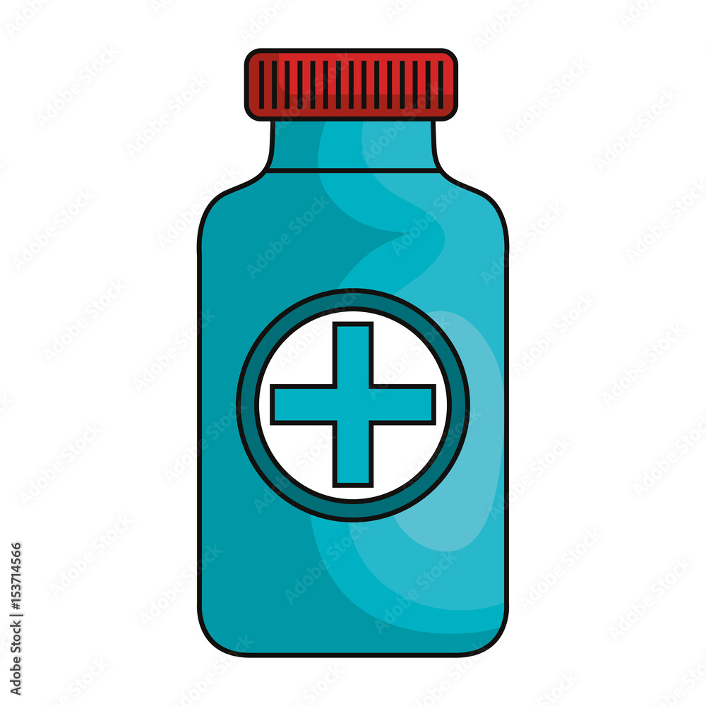 medicine bottle isolated icon vector illustration design