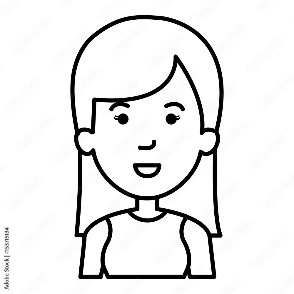 beautiful and young woman character vector illustration design beautiful and young woman character vector illustration design