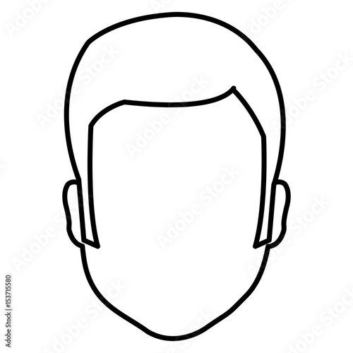 young man avatar character vector illustration design