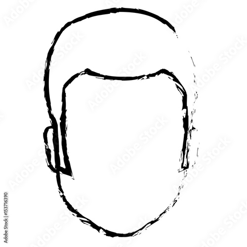 young man avatar character vector illustration design