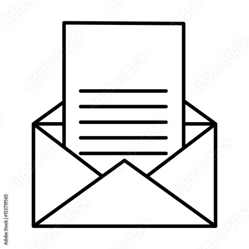 envelope mail isolated icon vector illustration design