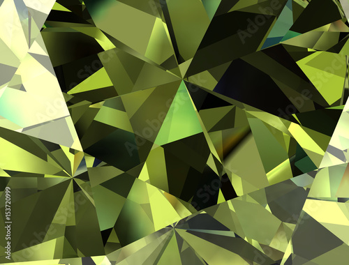 Realistic Peridot   texture close up, 3D illustration.