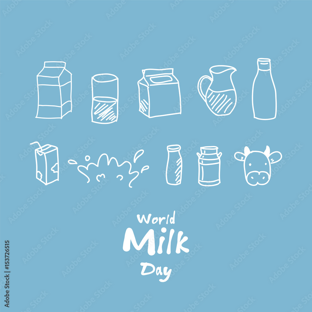 Milk icon set, world milk day lettering. greeting card calligraphy illustration. Abstract background ripple milk, illustration design. Milk icon set, world milk day lettering. greeting card calligraphy illustration. Abstract background ripple milk, illustration design.