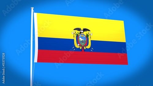 the national flag of Ecuador