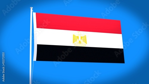 the national flag of Egypt