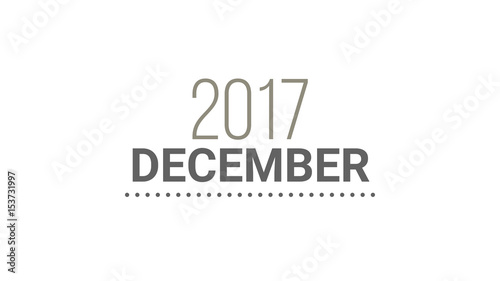 December Typography Design