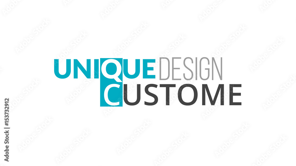 Unique Design Custome Typography Design