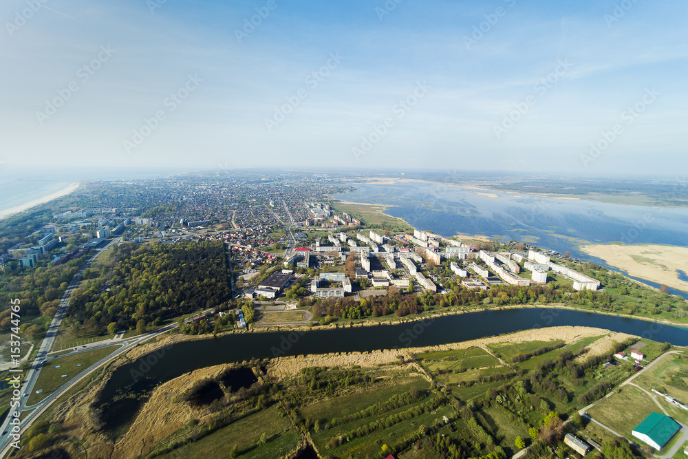 Aerial view of Liepaja city surroundings, Latvia. Aerial view of Liepaja city surroundings, Latvia.