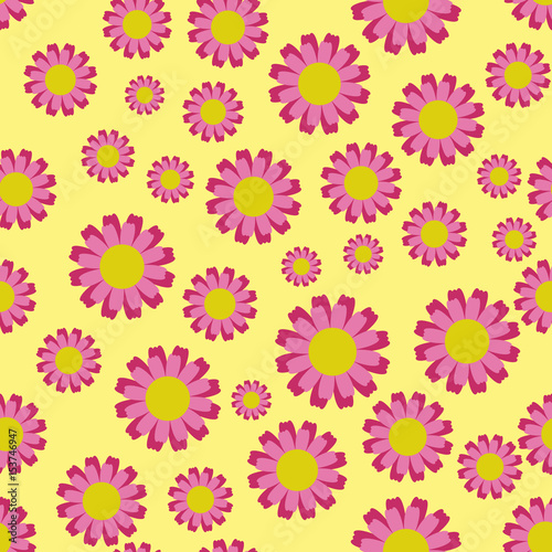 Flower seamless pattern. Seamless flower pattern. Seamless pattern with flowers. Vector illustration. Vector texture. Vector seamless pattern.