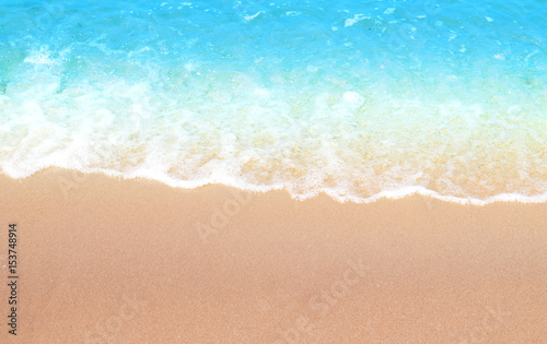 Wave & Sand beach background   © kittiyaporn1027