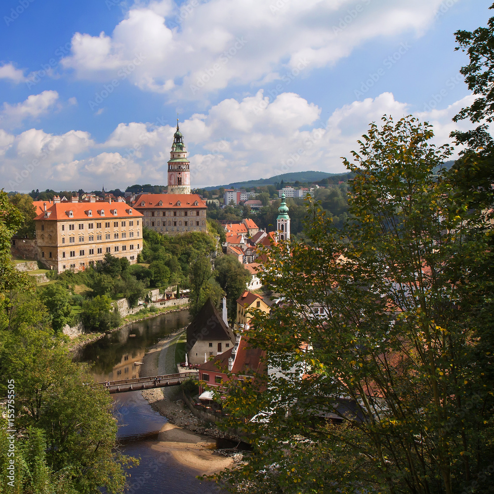 View of Cesky Krumlov from the castle