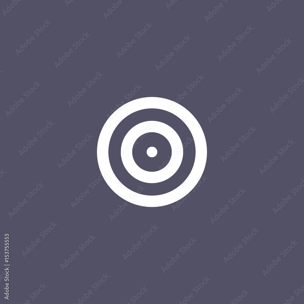 target icon. entertainment sign