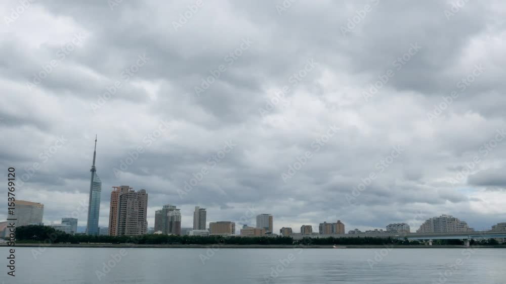 福岡市の風景　タイムラプス