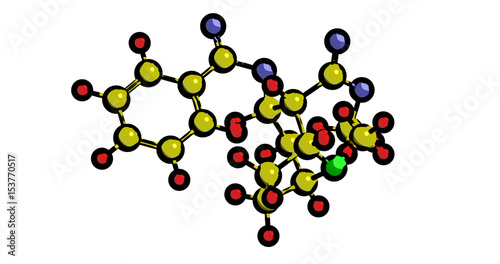 Molecular structure of cocaine