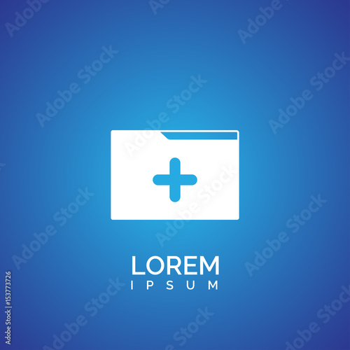 Fototapeta Naklejka Na Ścianę i Meble -  add folder icon