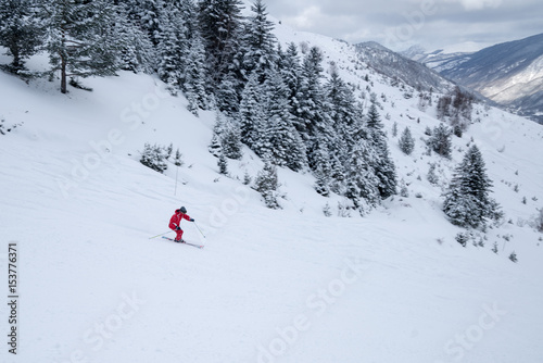 Obraz na płótnie piste de ski val louron w salonie