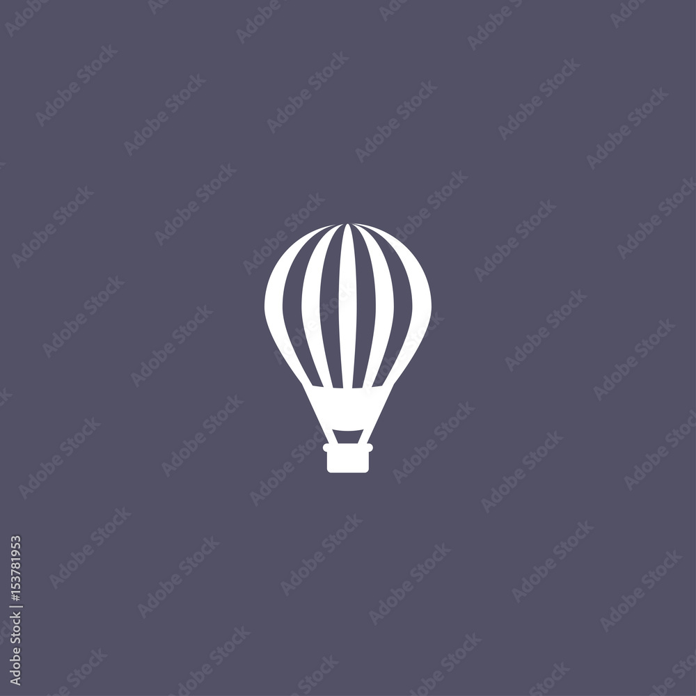 Hot air balloon icon