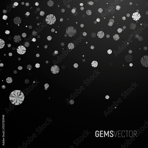 Gems diamond vector illustration for promotion in shop