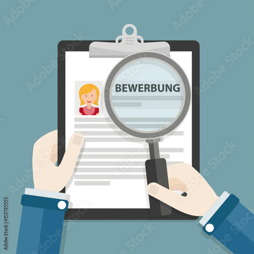 Bewerbung Lupe Frau