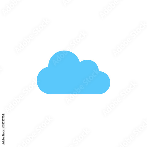 cloud icon vector, solid logo illustration, colorful pictogram isolated on white photo