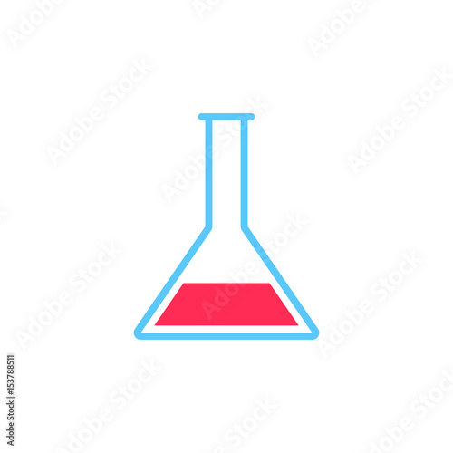lab icon vector, flask solid logo illustration, colorful pictogram isolated on white