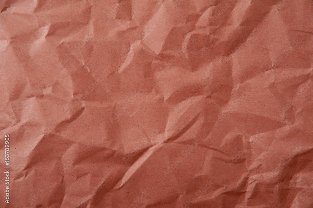 Fototapeta premium Crumpled red paper texture
