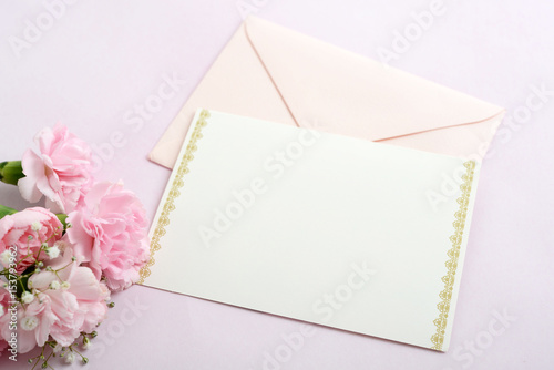 美しい便箋と封筒