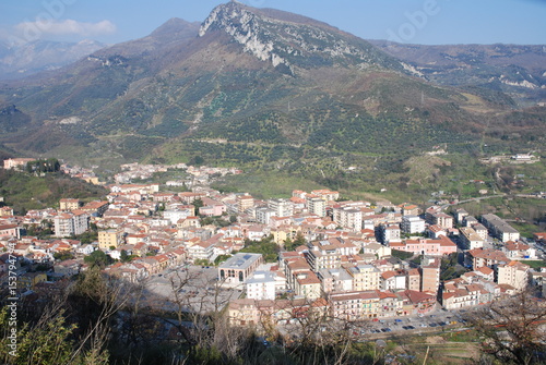 GIFFONI VALLE PIANA : PAESAGGIO URBANO.CAMPANIA,SUD ITALIA.