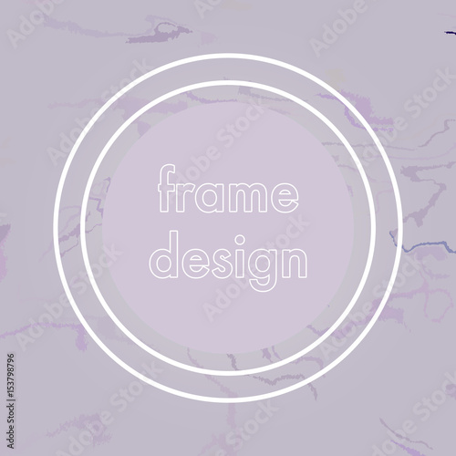 abstract crack frame design, modern stylized background.