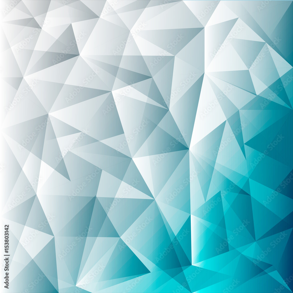 Abstract blue Lowpoly vector background. Template for style design. Vector illustration