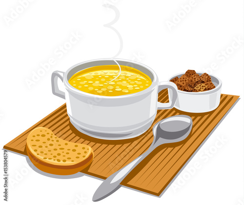 hot chicken broth