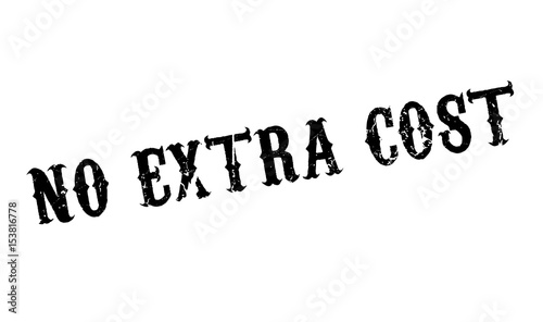 No Extra Cost rubber stamp. Grunge design with dust scratches. Effects can be easily removed for a clean, crisp look. Color is easily changed.