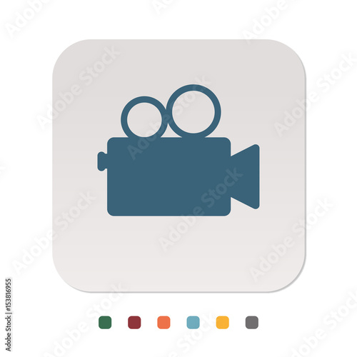 Papier Icon - Projektor retro