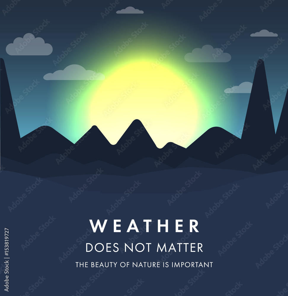 Night landscape with mountains and moon. Full moon on a cloudy night. Can be used for the home page or welcome screen Night landscape with mountains and moon. Full moon on a cloudy night. Can be used for the home page or welcome screen