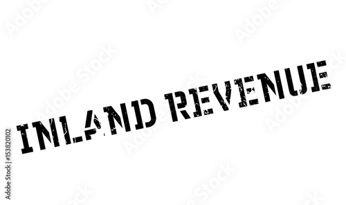 Inland Revenue rubber stamp. Grunge design with dust scratches. Effects can be easily removed for a clean, crisp look. Color is easily changed.