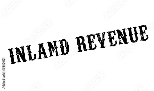 Inland Revenue rubber stamp. Grunge design with dust scratches. Effects can be easily removed for a clean, crisp look. Color is easily changed.