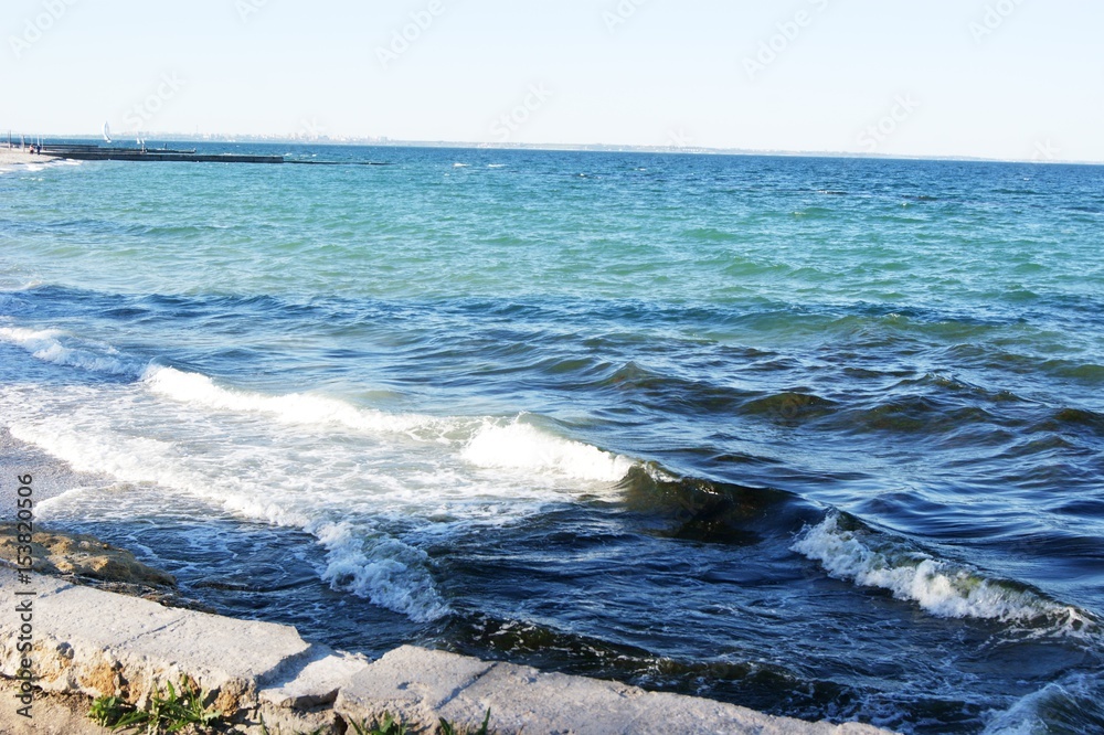 Fototapeta premium Sea, wave on the beach